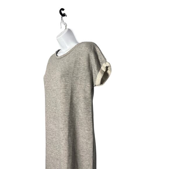 Antistar Heather Gray T-shirt Dress, Cuffed Sleeve Knit,‎ Women's Large - Picture 5 of 6